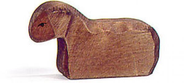 Ostheimer Lamm liegend braun 11654